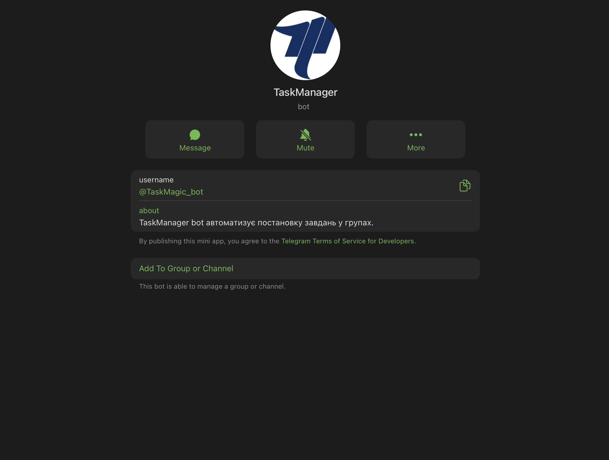 TaskMagic Bot Screenshot 1