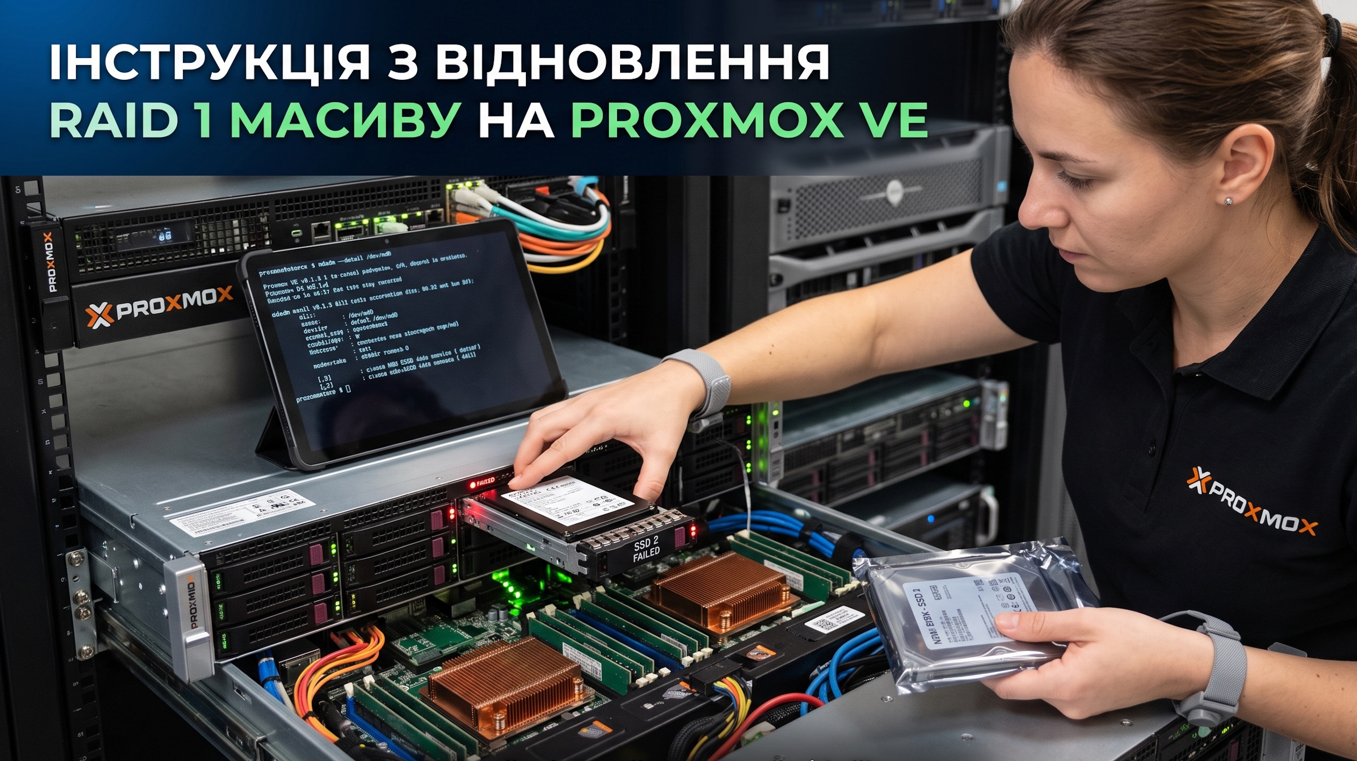 Інструкція з відновлення RAID 1 масиву на Proxmox