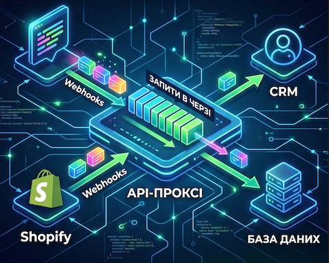 Запобігання втраті вебхуків Shopify за допомогою черг на рівні API-проксі